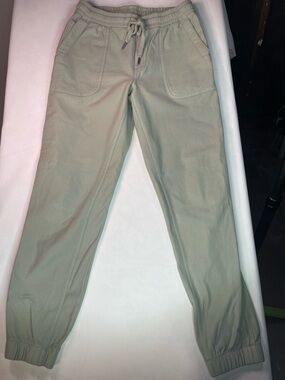 Athleta Sage Green Drawstring Jogger Jumpsuit